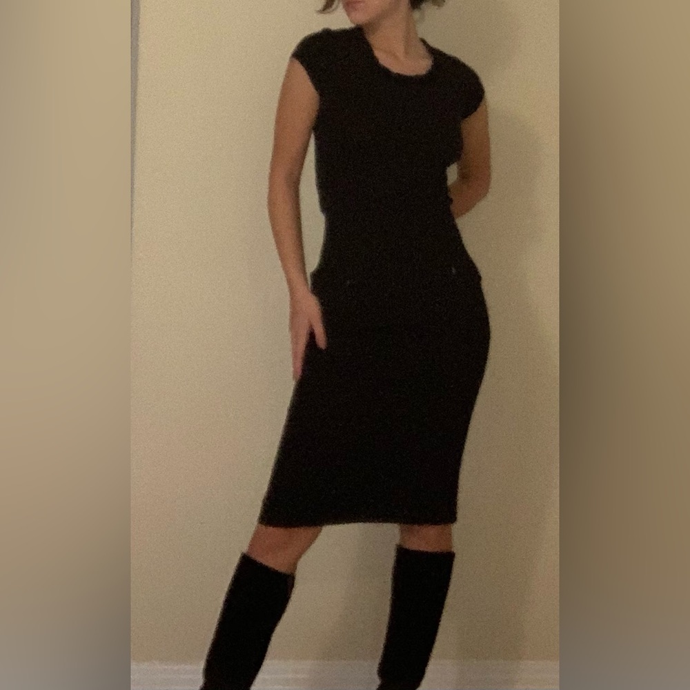 Dalia collection Black Pencil Skirt